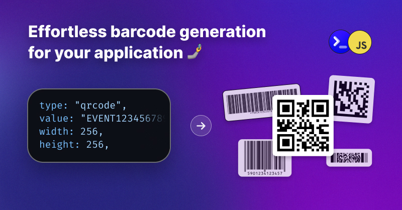 Image showing barcodes being created from developer code